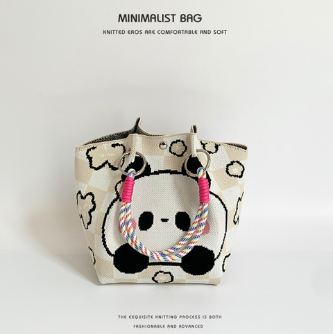 Minimalist Ring Knit Handbags