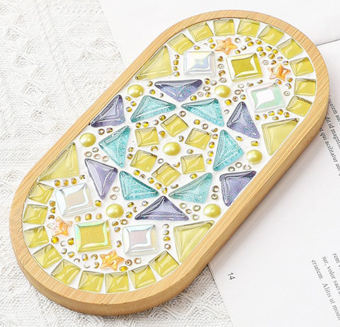 Oval Mosaic Plate DIY