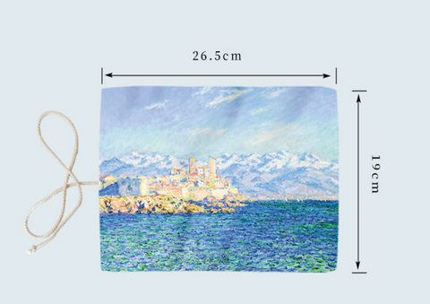 Monet's Sea Pencil Canvas Wrap