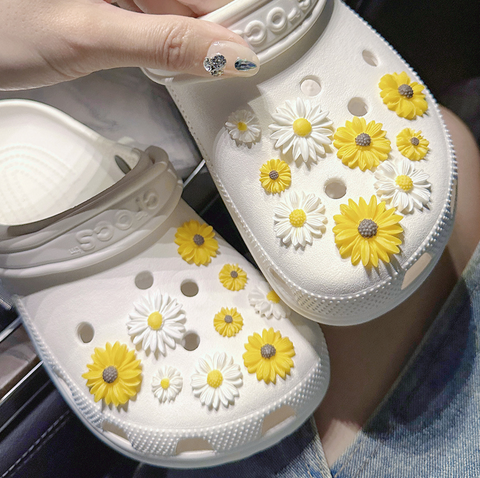 Sunflower Shoe Charms