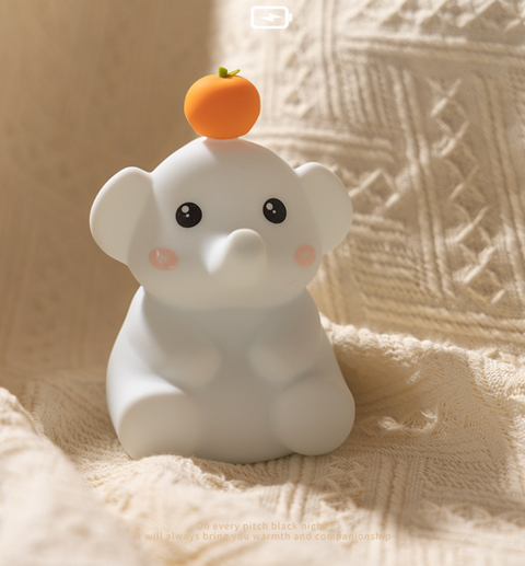 Orange Elephant Alarm Clock