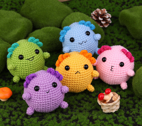 Chubby Axolotl Crochet Set