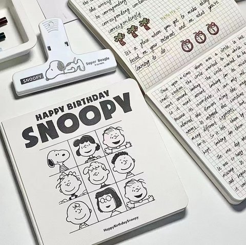 Snoopy Cast Grid Notebook