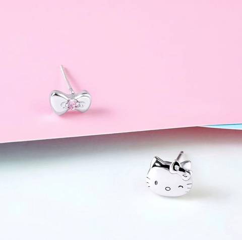 KT Pink Bow Earring