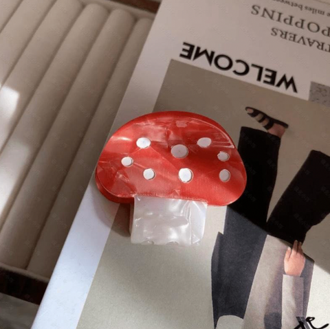 Mushroom Hair Claw Clip