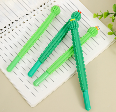 Cactus Green 0.5mm Black Gel Ink Pen