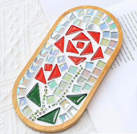 Oval Mosaic Plate DIY