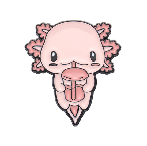 Axolotl Drink Pin