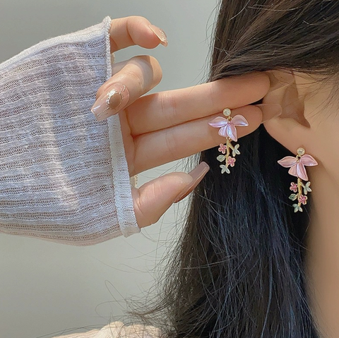 Pink Petal Earring