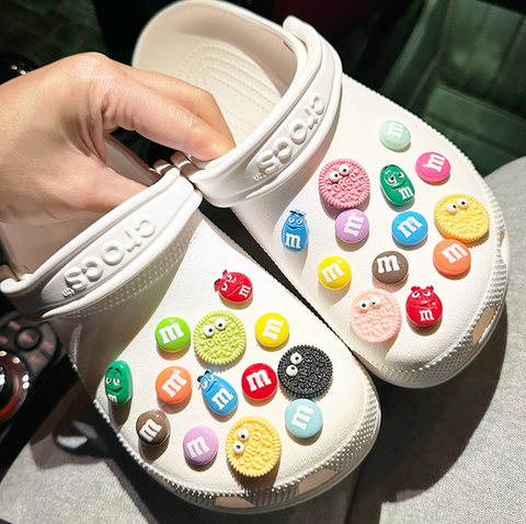 M & M Chocolate Shoe Charms