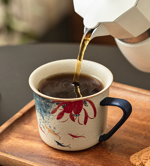 Gold Koi Ceramic Mug 255ml