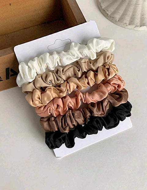 Satin 6 Set Hair Scrunchie