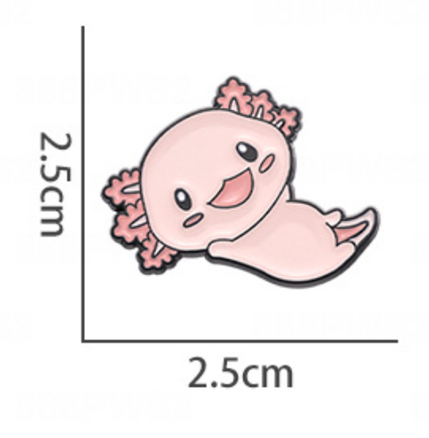 Axolotl Swim Pin