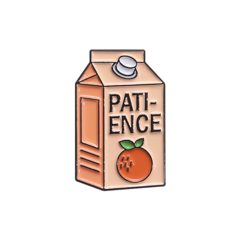 Patience Juice Box Pin