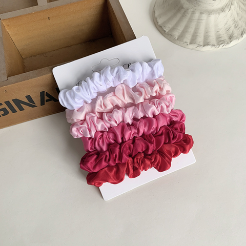 Satin 6 Set Hair Scrunchie