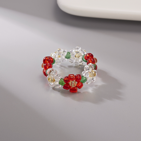 Beaded Daisy Ring