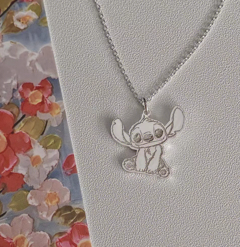 Stitch Silver Necklace