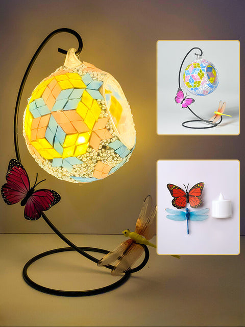 Hanging Mosaic Candle Light DIY