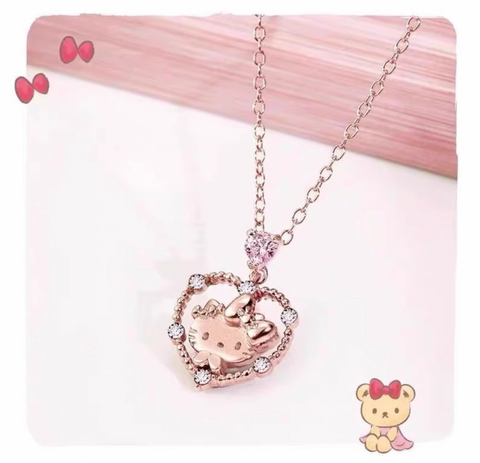 Heart KT Rose Gold Necklace