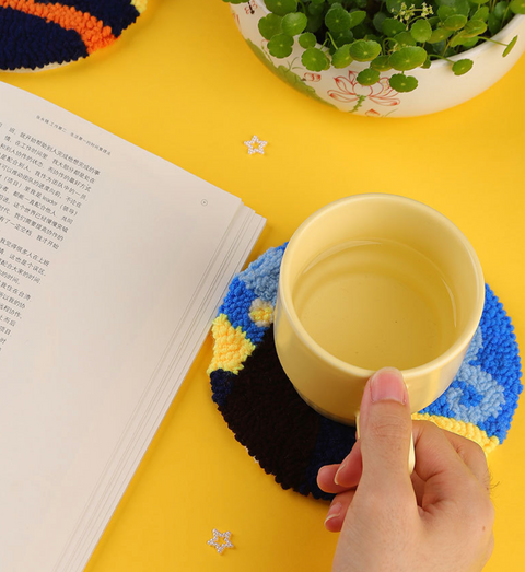 Sunflower Carpet Coaster DIY