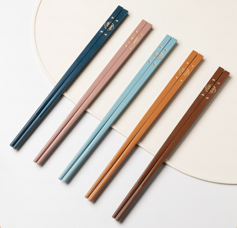 Lucky Fortune Alloy Chopstick 5 Set