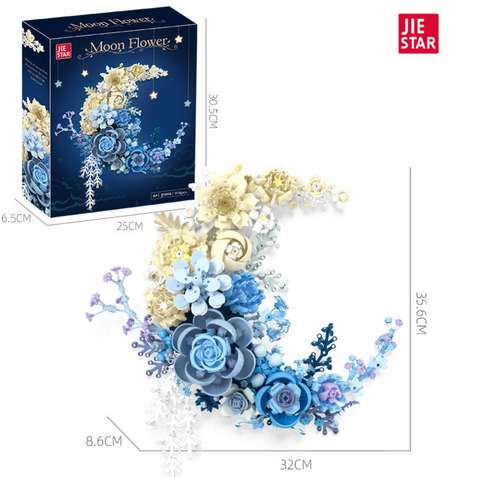 Moon Flower White Dream Castle Building Block