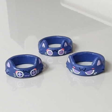 Ceramic Blue Ring