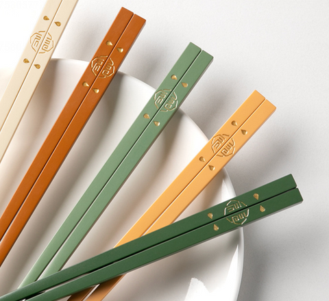 Lucky Fortune Alloy Chopstick 5 Set