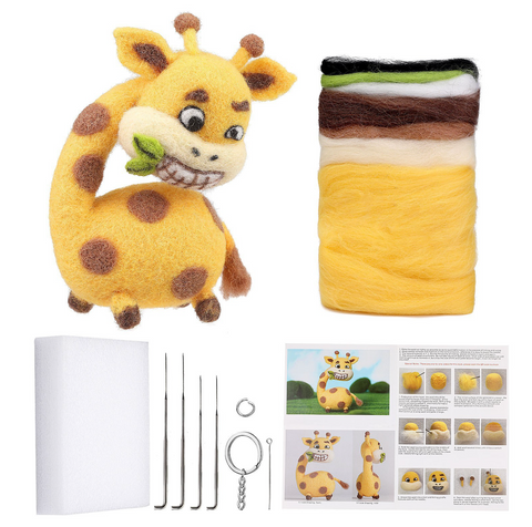 Yellow Giraffe DIY Felt Set