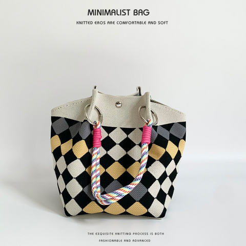 Minimalist Ring Knit Handbags
