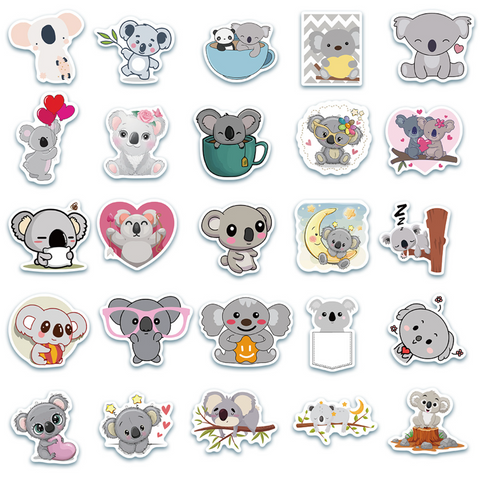 Koala PVC Sticker Pack 50pc