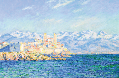 Monet's Sea Pencil Canvas Wrap