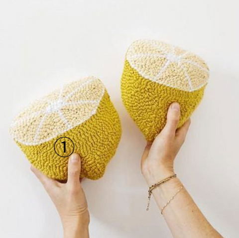 Half Lemon Carpet Coaster DIY