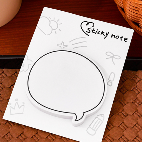 Minimalist Speech Bubble Sticky Notes