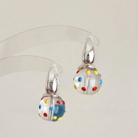 Rainbow Dots Earrings