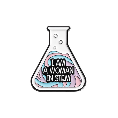 I am Woman in Stem Pin