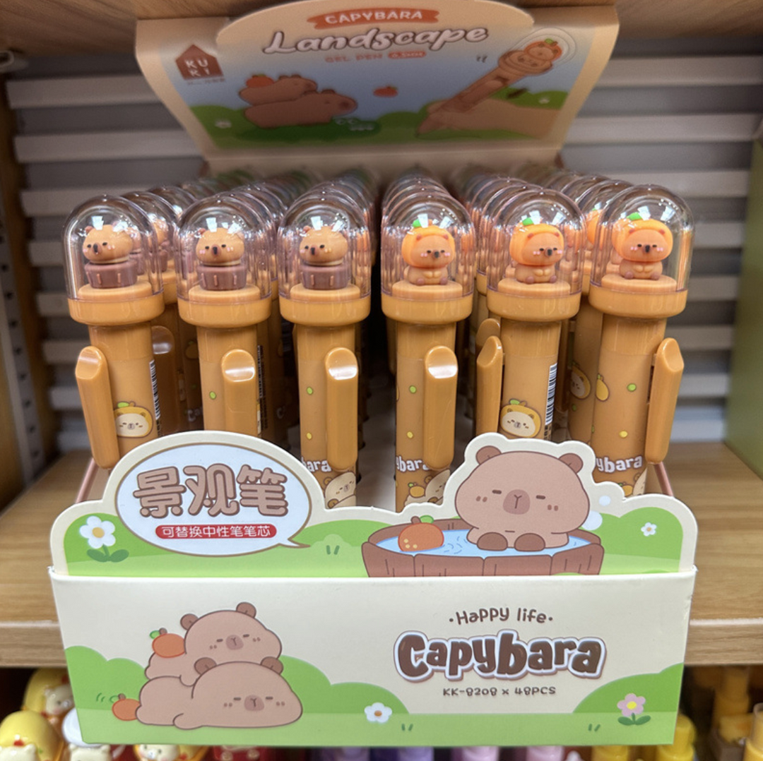 Capybara 0.5mm Black Gel Ink Pen – Midori Gifts