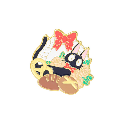 Jiji Cat Bread Basket Ghibli Pin