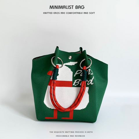 Minimalist Ring Knit Handbags