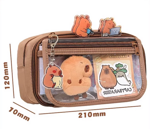 Clear Front Large Capacity Pencil Case