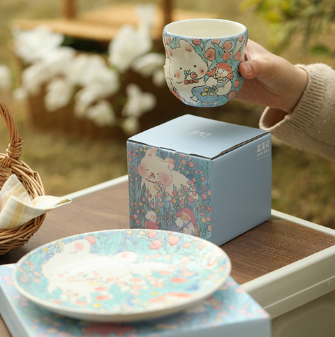 Floral Ceramic Mug 340ml