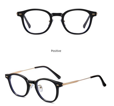 Retro Round Small Frame Anti Blue Glasses