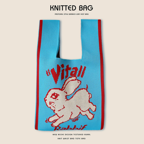 Rabbit Knitted Bag