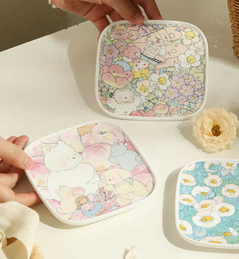 Pastry Square Ceramic Plate