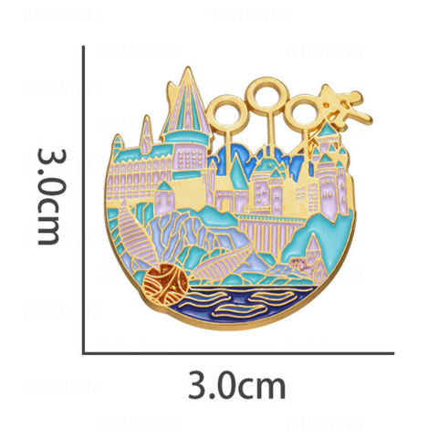 Hogwarts Quidditch Wizard Pin
