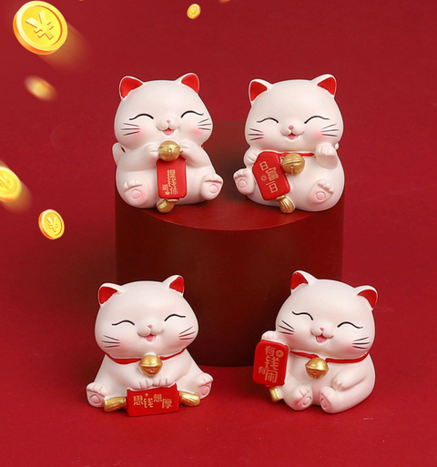 Lucky Cat Small Statue