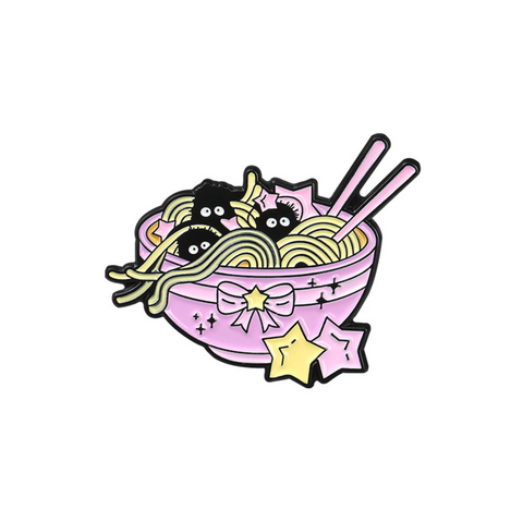 Soot Ramen Noodles Ghibli Pin