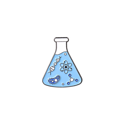 Science Glass Bottle Pin