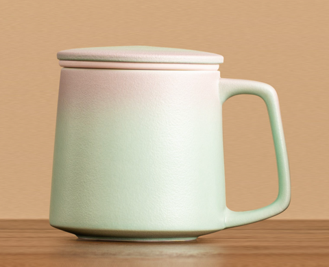 Large Soothing Ceramic Cup with Lid