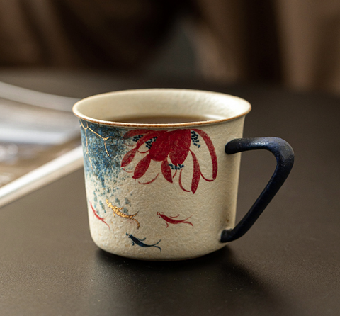 Gold Koi Ceramic Mug 255ml